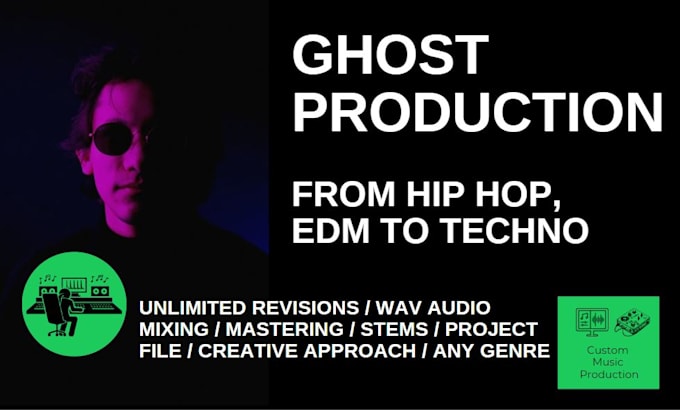 Gig Preview - Be your ghost producer, music composer, professional song