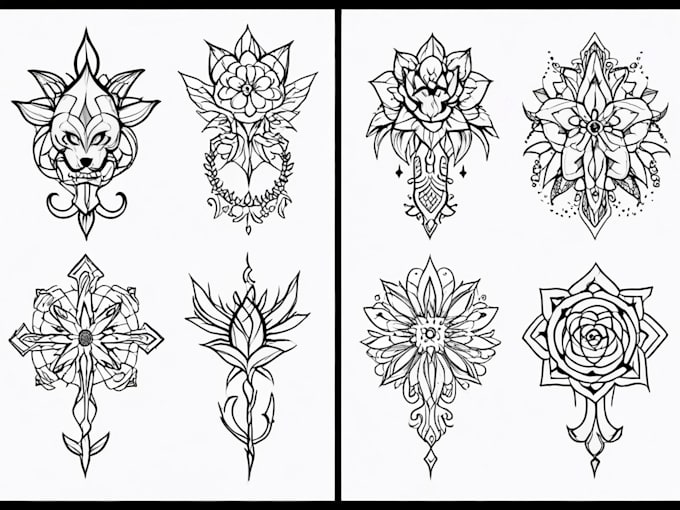 Gig Preview - Create custom tattoo design illustration