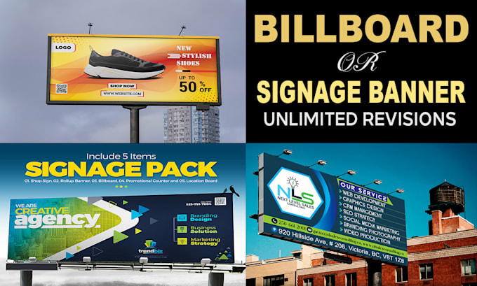 Gig Preview - Design attractive yard sign board ,any signage board