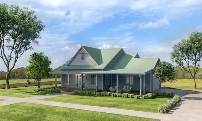 Gig Preview - Create realistic 3d images of your home with modeling and renderings