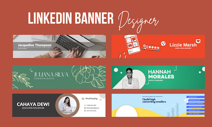 Bestseller - design professional linkedin banner and facebook cover photo