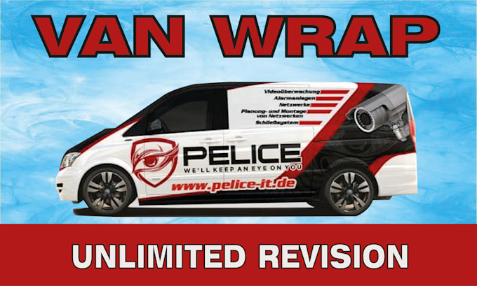 Gig Preview - Design vehicle wrap design, car wrap design, van wrap design, vehicle wrap