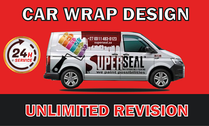 Gig Preview - Create a premium van wrap design, vehicle wrap design