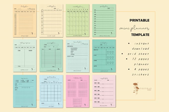 Gig Preview - Create unique designs for journal, planner, calendar