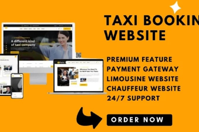 Gig Preview - Create custom chauffeur service website, limousine website, taxi booking website