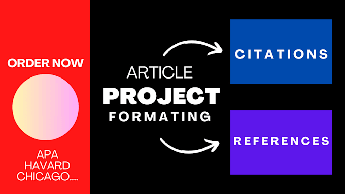 Gig Preview - Create your references and citations in apa, harvard style