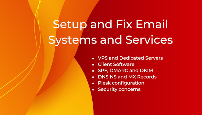 Gig Preview - Fix any email issues including spam, dns, dkim, dmarc, bmi, security, mx and spf