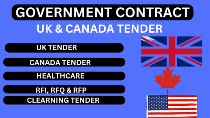 Gig Preview - Win government contract rfi rfp rfp uk tender bid proposal