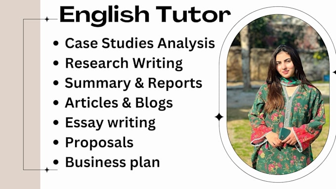 Gig Preview - Do english composition, case study analysis, business reports, essays articles