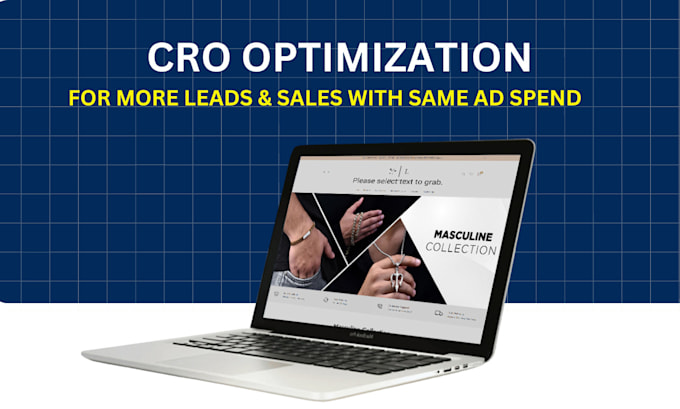 Gig Preview - Conversion rate optimization landing pages shopify store sales funnel audit