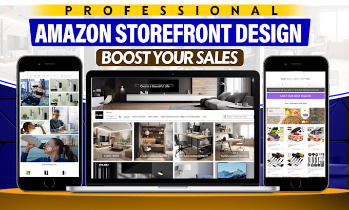 Gig Preview - Create amazon brand store and storefront design amazon fba brand store