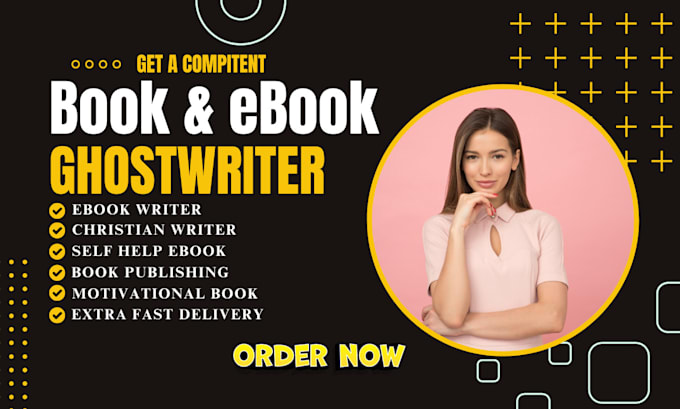 Gig Preview - Ghostwrite 45k words book and ebook writing as  ebook ghostwriter non fiction