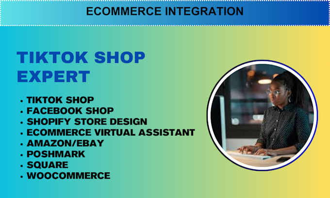 Gig Preview - Integrate shopify products woocommerce amazon fba to tiktok shop, optimize sales