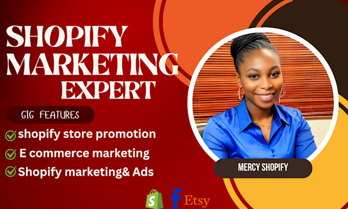 Gig Preview - Do shopify marketing promotion ecommerce marketing