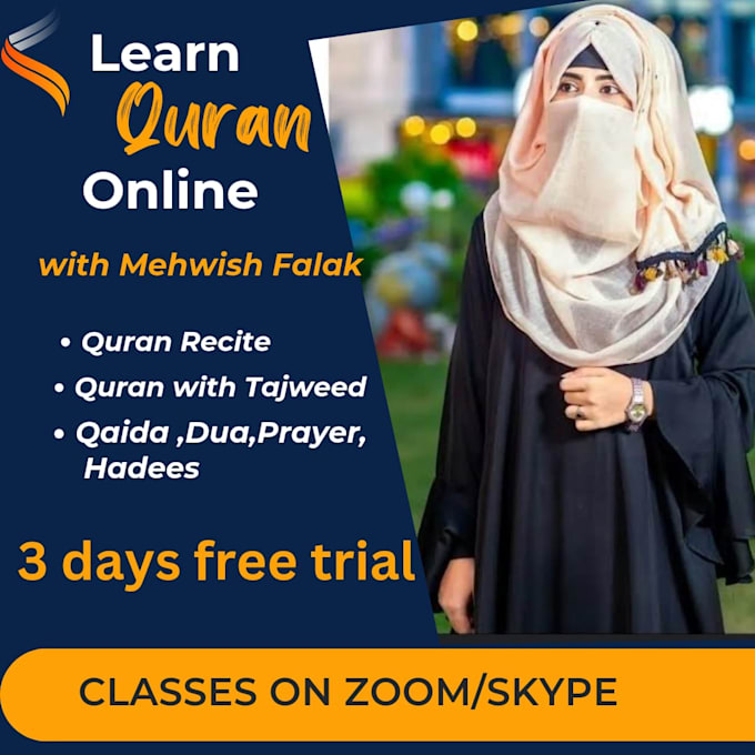 Gig Preview - Be your best online quran teacher with tajweed