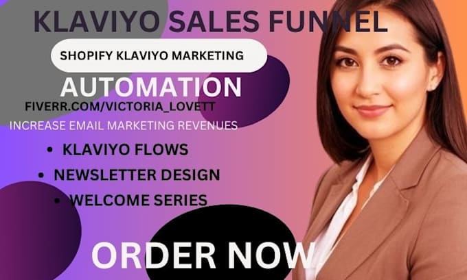 Bestseller - setup shopify klaviyo email marketing campaign automation mailchimp newsletter