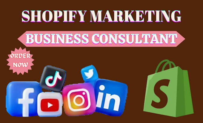 Gig Preview - Be shopify marketing business consultant