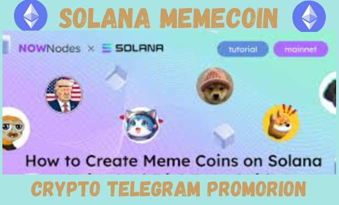 Gig Preview - Boost your meme coin project, crypto promotion, sol,dex,pumpfun,cto,bsc,telegram