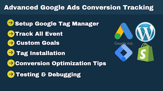 Gig Preview - Setup google ads conversion tracking for your campaigns