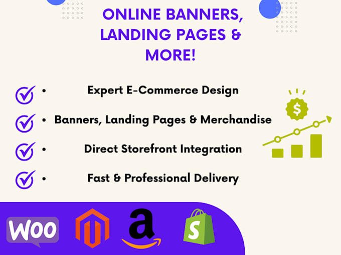 Gig Preview - Design banners, cluster pages, and merchandise for ecommerce sites