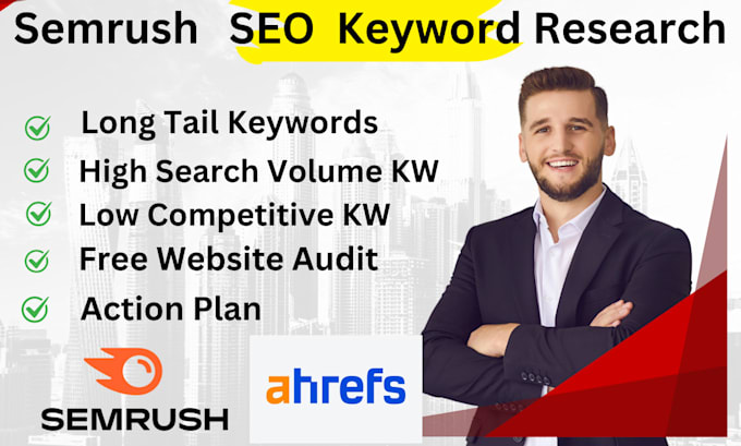 Bestseller - do semrush  seo keyword research with competitor analysis