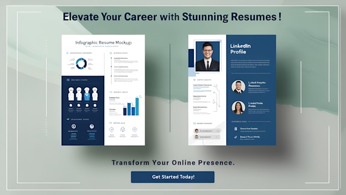 Gig Preview - Create an infographic resume and optimize your linkedin profile