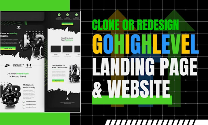 Gig Preview - Clone go high level website redesign gohighlevel funnel landing page ghl expert