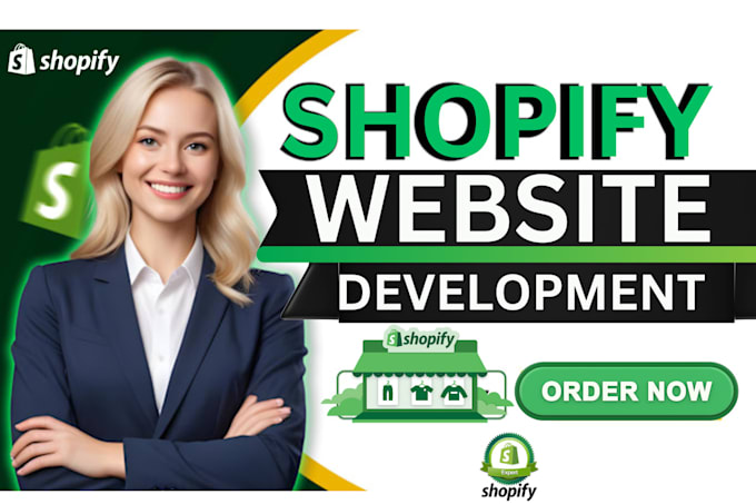 Gig Preview - Build, design, create shopify store, shopify website, shopify dropshipping store