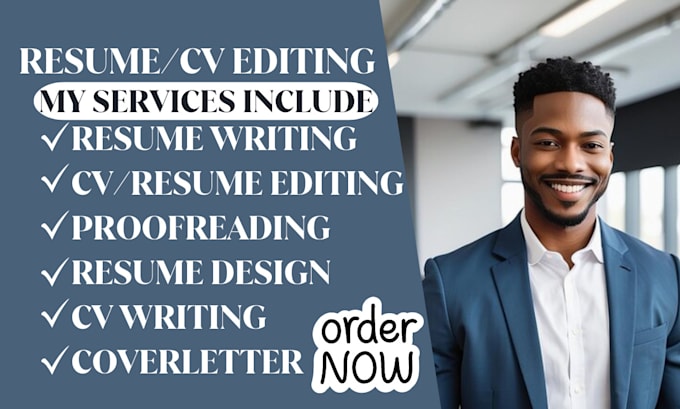 Gig Preview - Edit your resume or cover letter resume writing CV writing healthcare resume