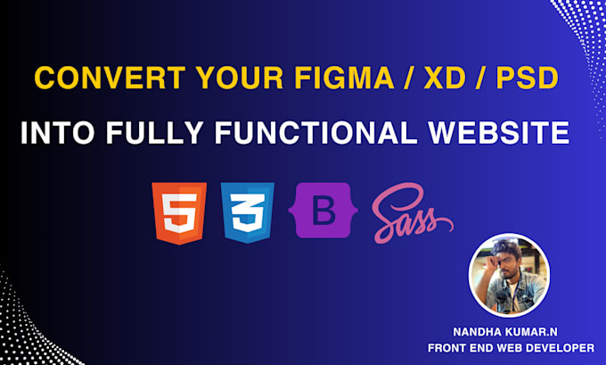 Bestseller - convert PSD, figma, xd to responsive HTML with bootstrap 5
