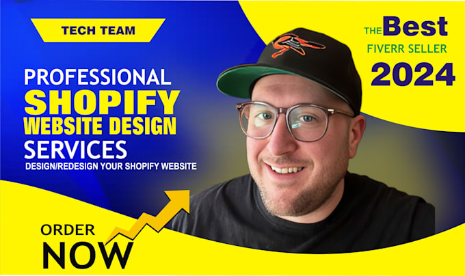 Gig Preview - Design, redesign shopify landing page, shopify ecommerce dropshipping store