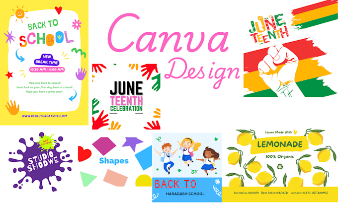 Gig Preview - Create anything designs use canva