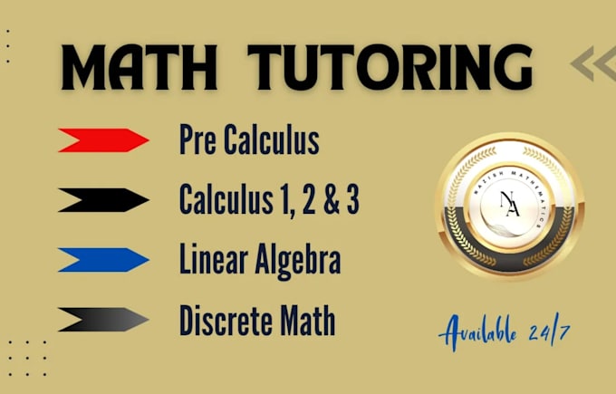 Gig Preview - Tutor algebra, calculus, geometry and university level math