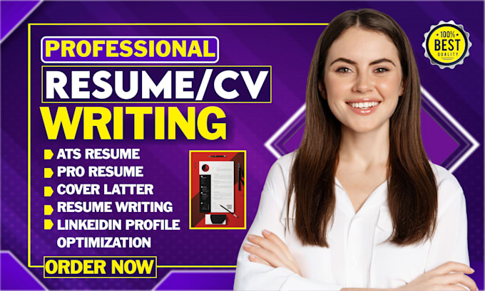 Bestseller - do professional ats resume writing, executive CV, design resume and cover letter