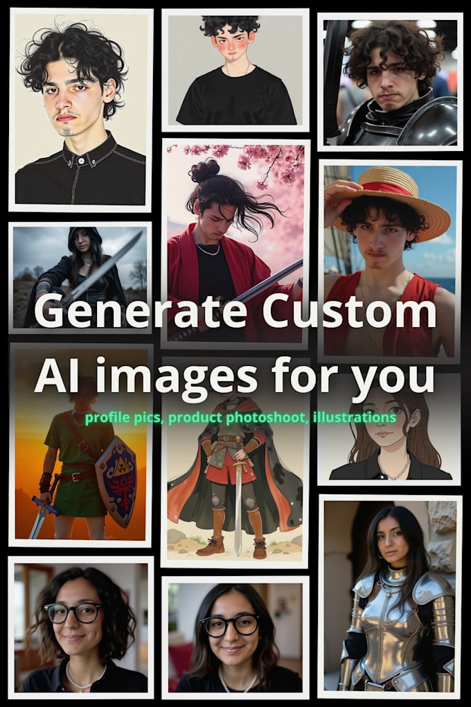 Gig Preview - Make custom ai images of you