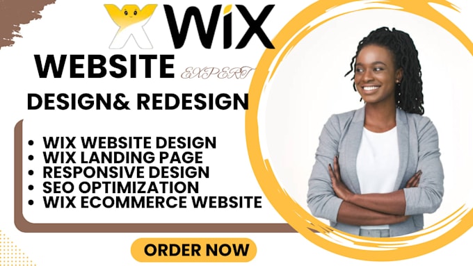 Gig Preview - Design, develop wix website redesign wix website design wix website redesign