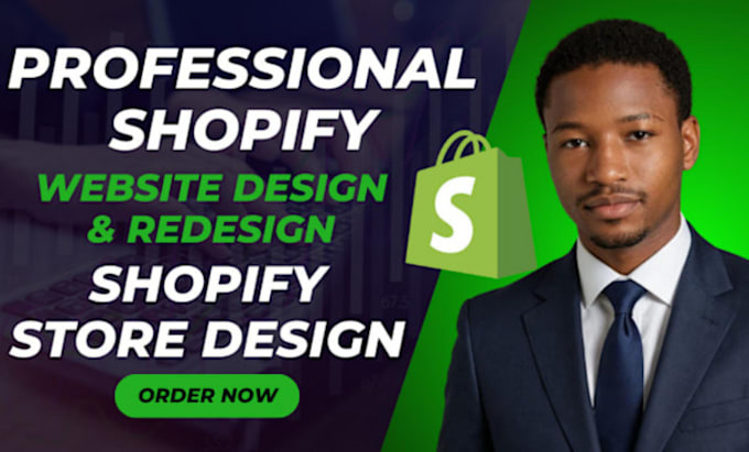 Gig Preview - Shopify website redesign shopify website design redesign shopify store design