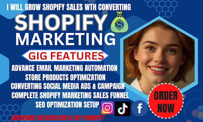 Gig Preview - Boost shopify sales, shopify store marketing, sales funnel, or shopify promotion