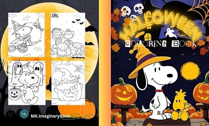 Bestseller - do halloween coloring book cover designe