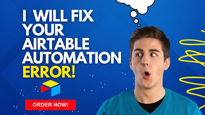 Gig Preview - Fix your airtable automation error, make com automation, zapier webhook