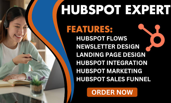 Gig Preview - Be your hubspot CRM, hubspot landing page, hubspot email template, hubspot