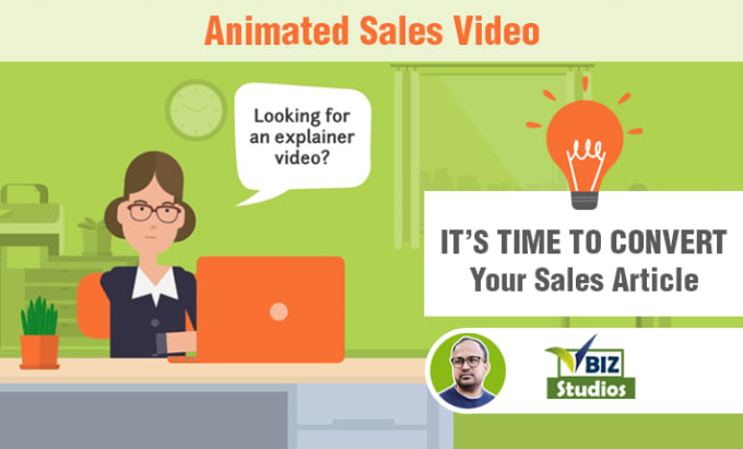 Gig Preview - Create an animated sales or marketing video