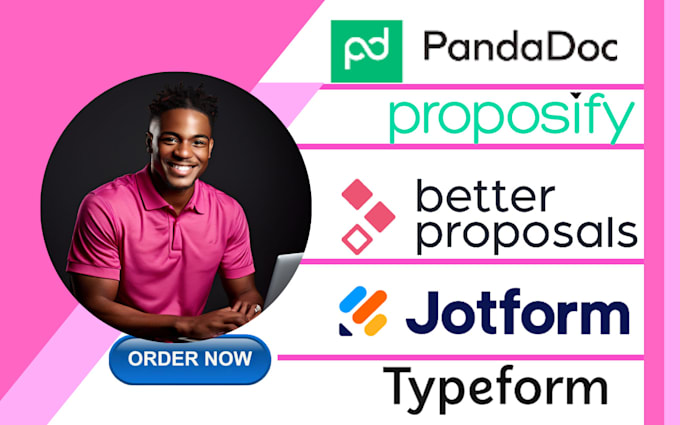 Gig Preview - Do pandadoc design, better proposal, proposify, jotform, typeform