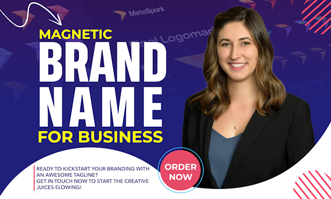 Gig Preview - Create catchy business name, logo design, slogan and web design for your brand