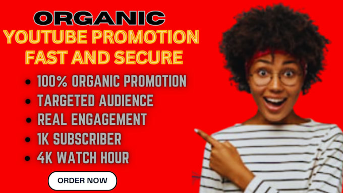 Gig Preview - Do organic channel promotion for complete youtube monetization