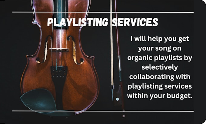 Gig Preview - Find playlisting services to meet your budget