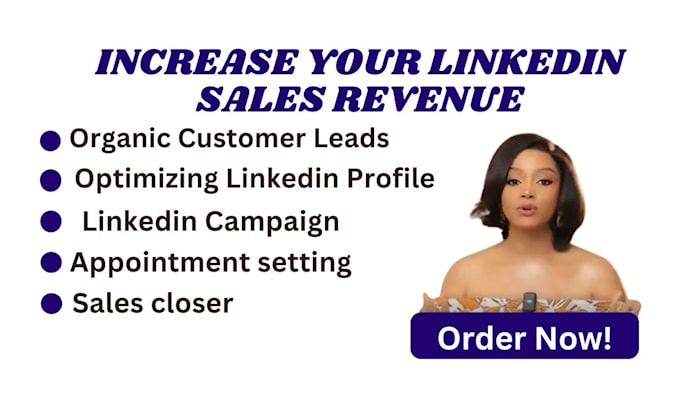 Gig Preview - Do professional linked in lead generation b2b linkedin sale navigator close deal