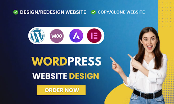 Gig Preview - Design copy clone duplicate any website to wordpress elementor website