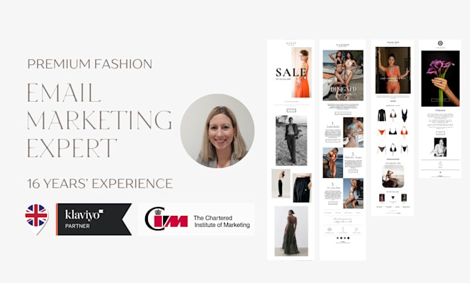 Gig Preview - Create a stylish email template in klaviyo for your premium fashion brand