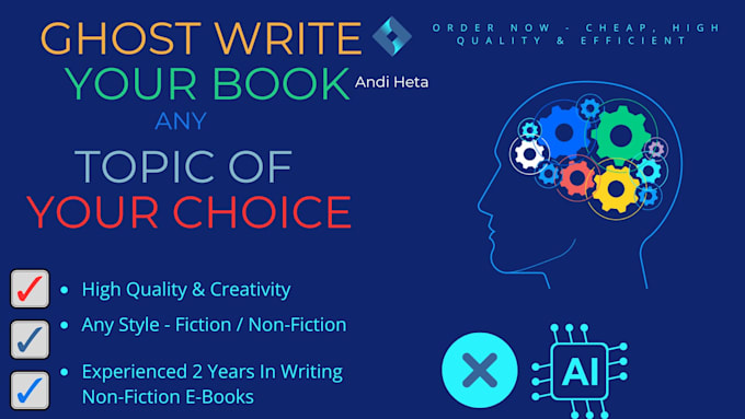 Gig Preview - Ghostwrite your ebook any topic of your choice